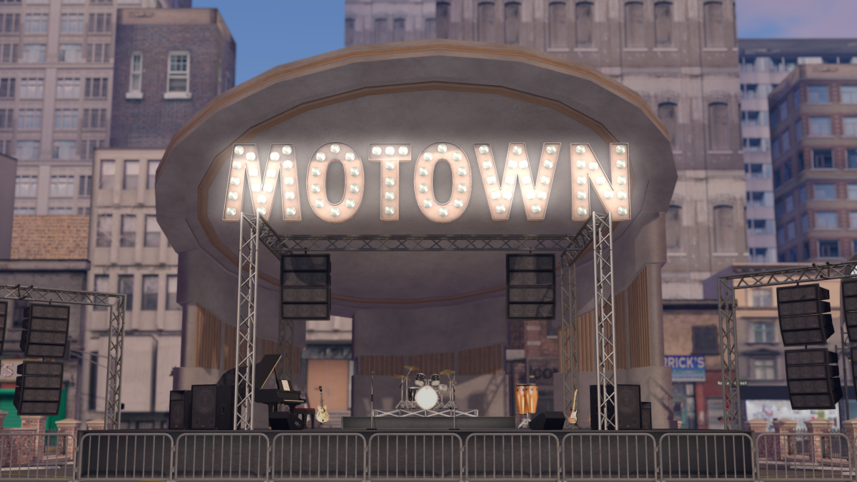 Motown Records place in Second Life metaverse