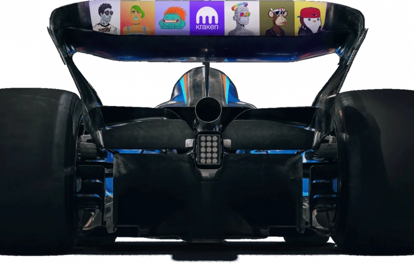 Kraken NFTs on back of Williams Racing F1 car