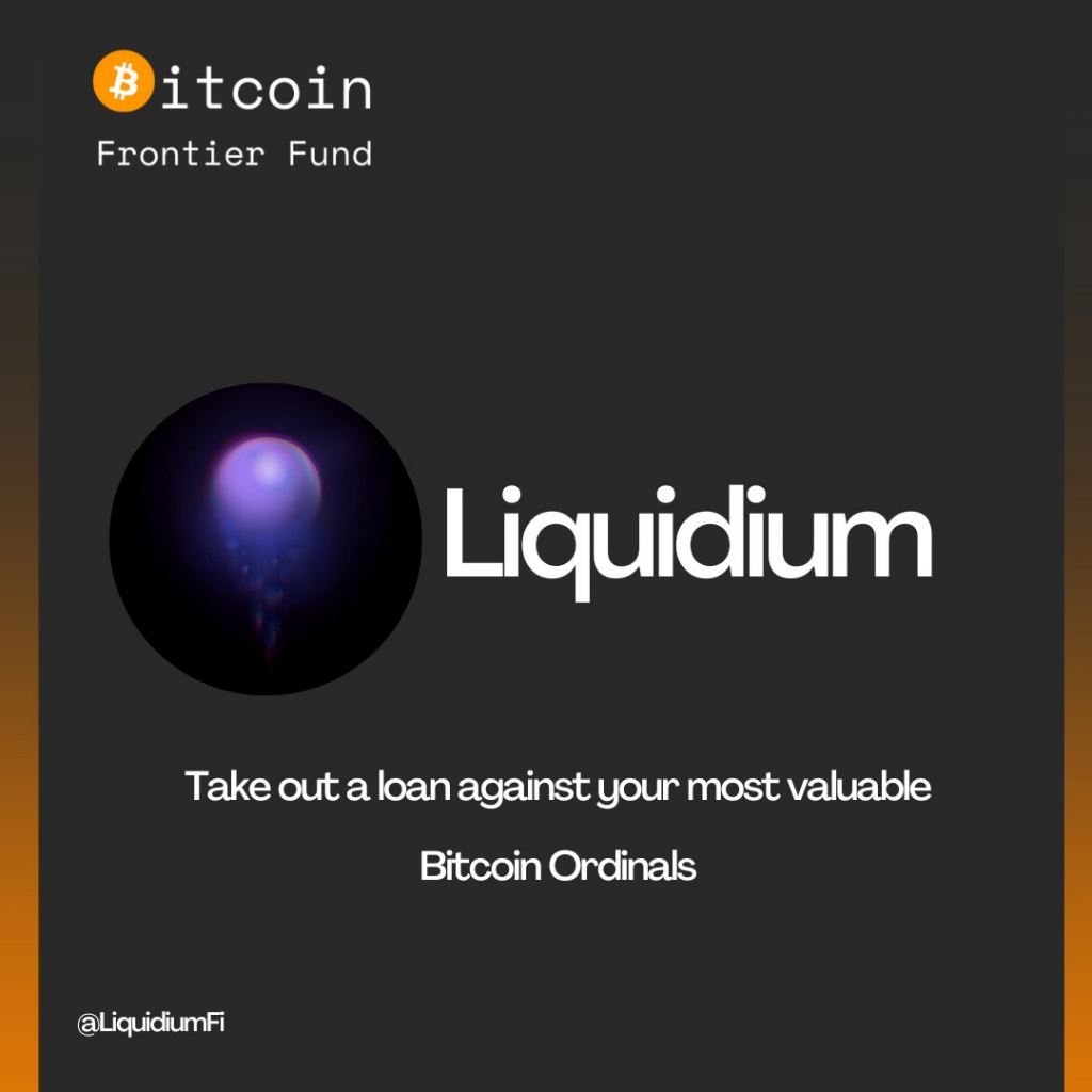 Liquidium as Bitcoin Frontier Fund investor