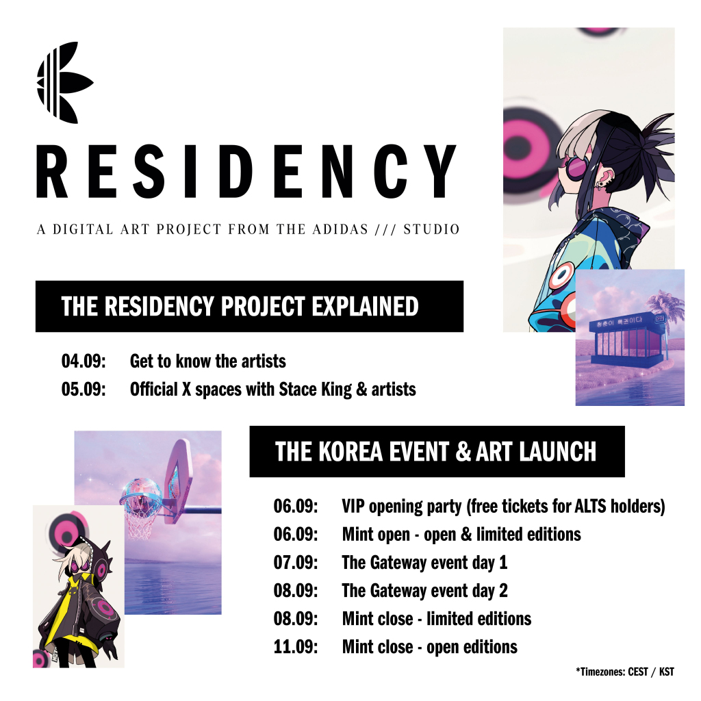 “Residency by Adidas” from adidas /// studio's schedule